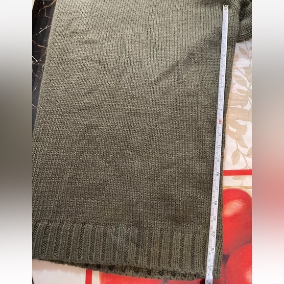 Cozy Knit Turtleneck Sweater Dress ASOS oversized Size 6 - Picture 6 of 7